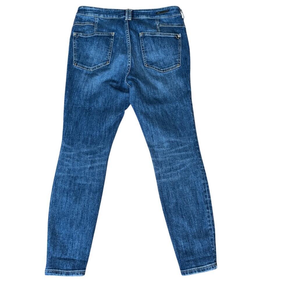 Pilcro And The Letterpress Women High-rise Yoke Seam Skinny Jeans Size 31 - Picture 3 of 4